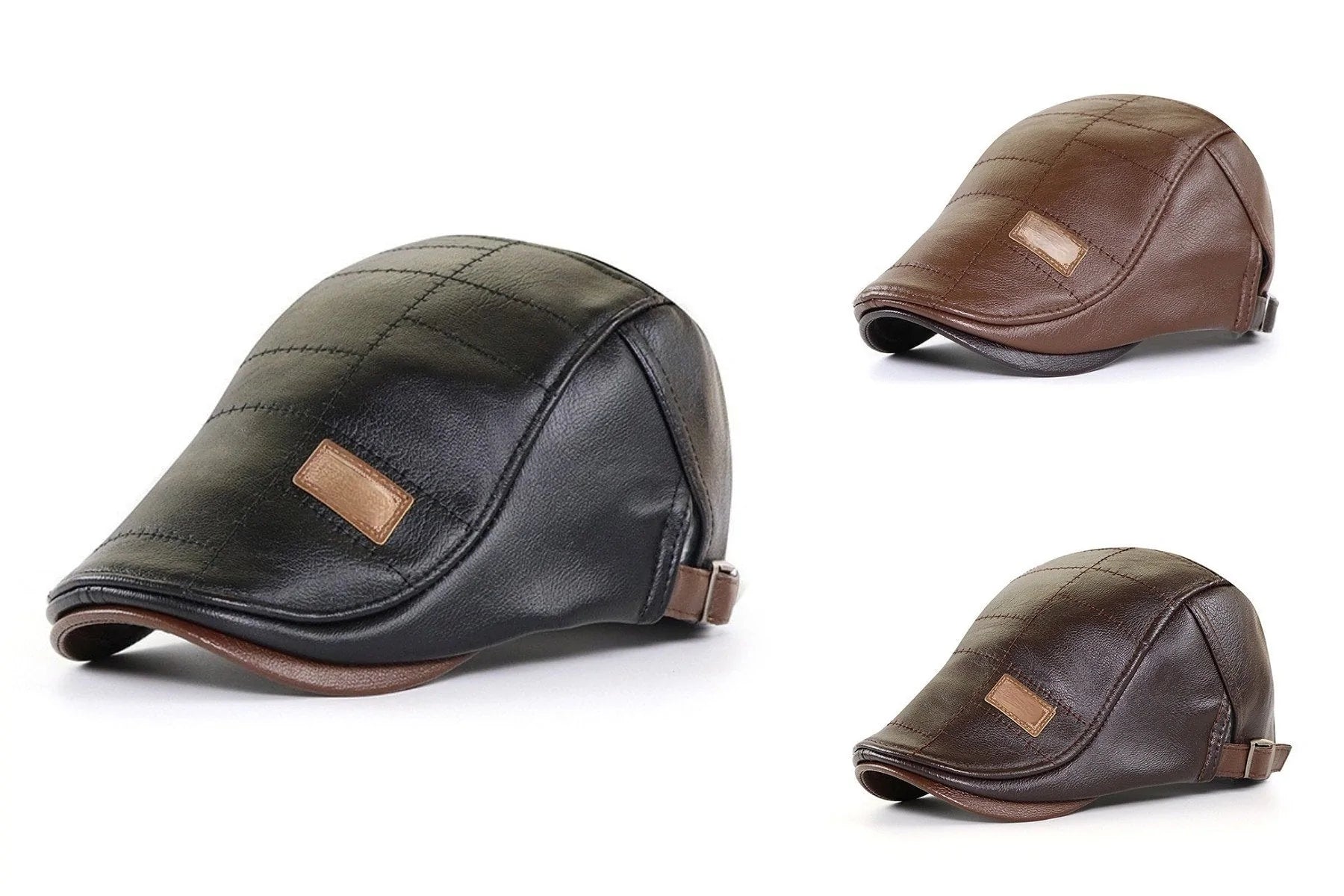 Nieuwe mode leren baret