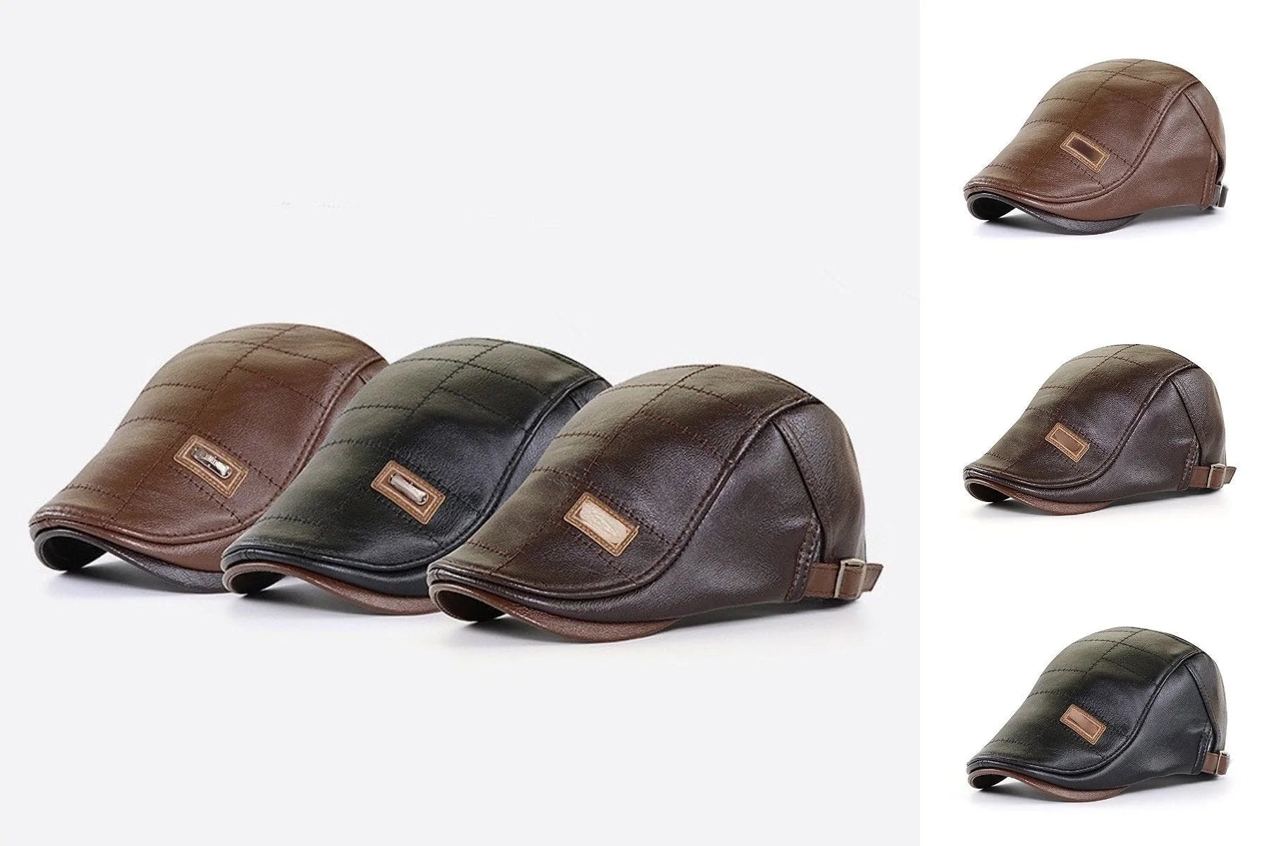 Nieuwe mode leren baret