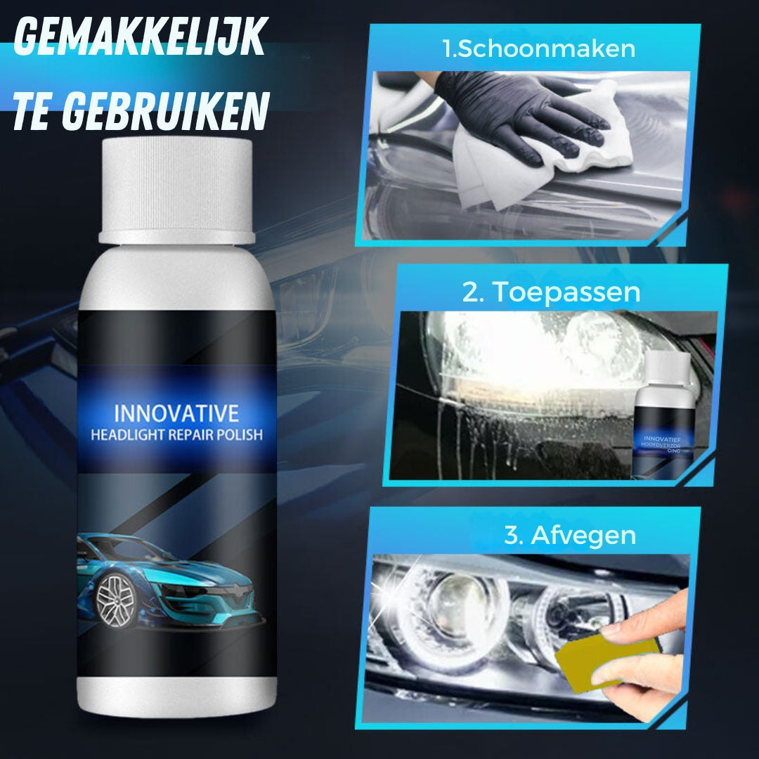 HeadlightHero komonka | De snelste manier naar glasheldere koplampen | 1+1 gratis