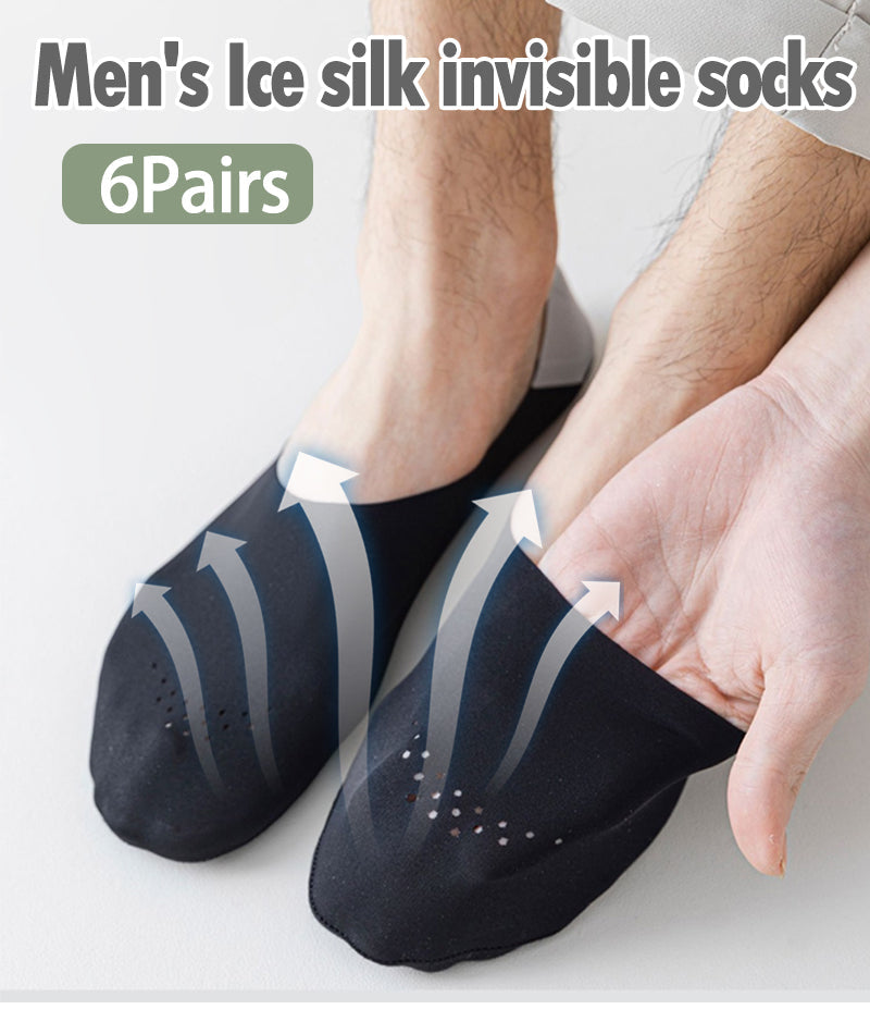 12 paar! Ademende Ice Silk antislip sokken