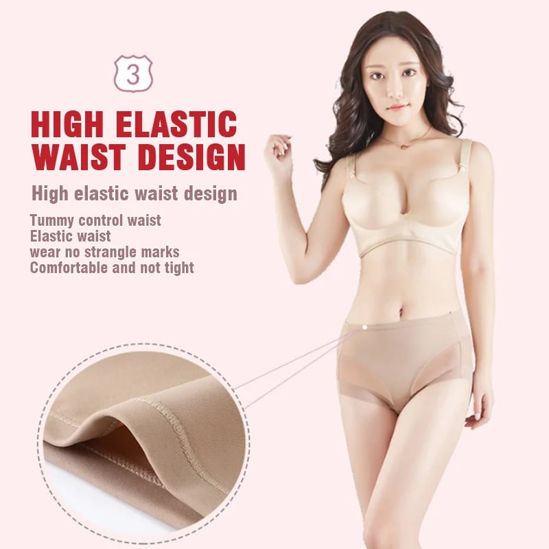 Naadloze bodyconslip met hoge taille - betaal 1 krijg 4 (4 packs)