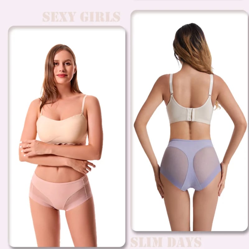 Naadloze bodyconslip met hoge taille - betaal 1 krijg 4 (4 packs)