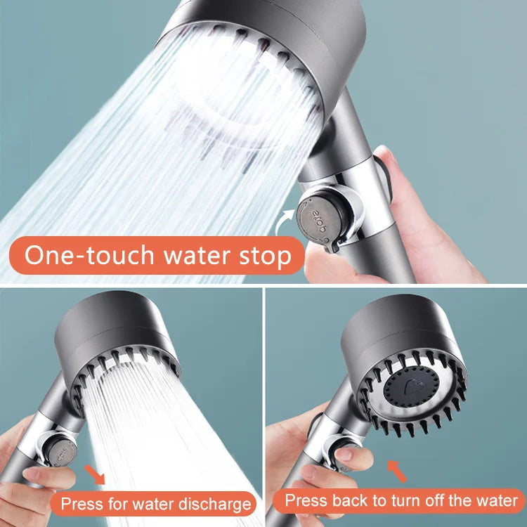 Berta® Shower - 4 in 1 Massage En Huid Schoonheid Multifunctionele Douchekop