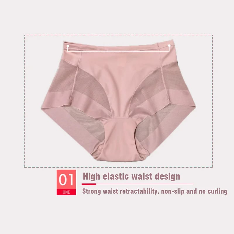 Naadloze bodyconslip met hoge taille - betaal 1 krijg 4 (4 packs)