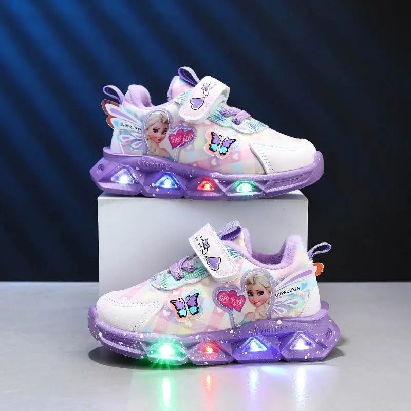 Led Sneakers Frozen Elsa