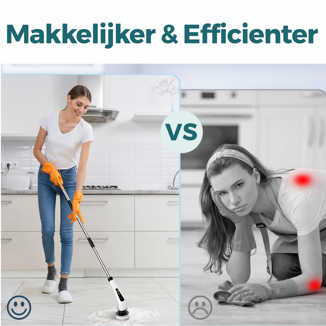 Elektrische Easy Schoonmaakborstel 7-delige set