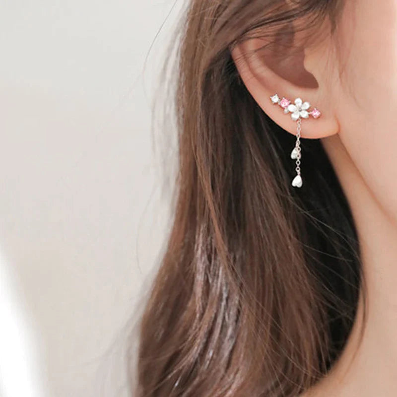 Cherry Blossom Oorbellen & Ketting