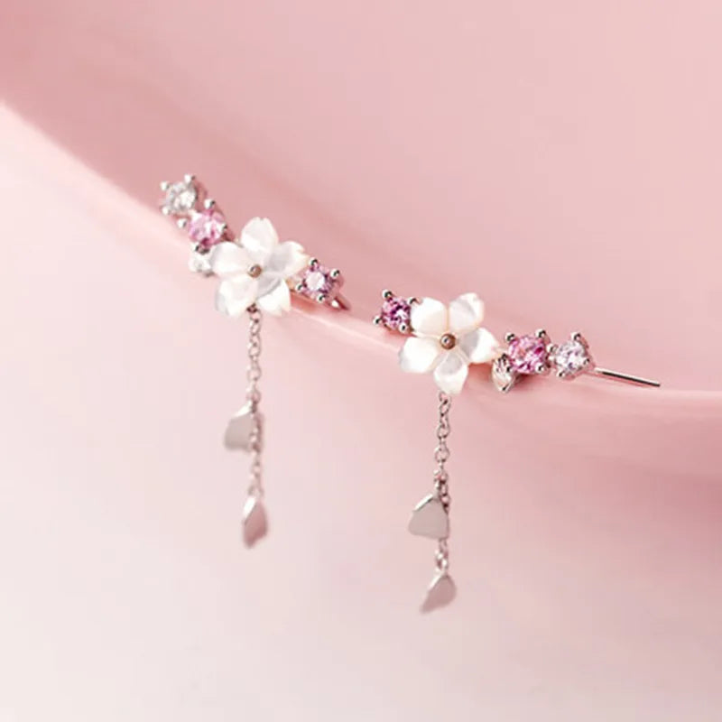 Cherry Blossom Oorbellen & Ketting