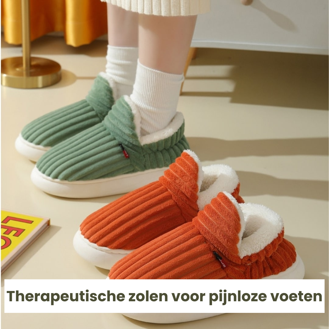 1 + 1 GRATIS! JozyComfort™ Therapeutische Fluffy Fleece Winter Sloffen | 1 + 1 GRATIS!