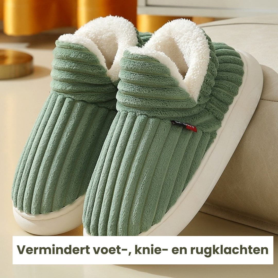 1 + 1 GRATIS! JozyComfort™ Therapeutische Fluffy Fleece Winter Sloffen | 1 + 1 GRATIS!