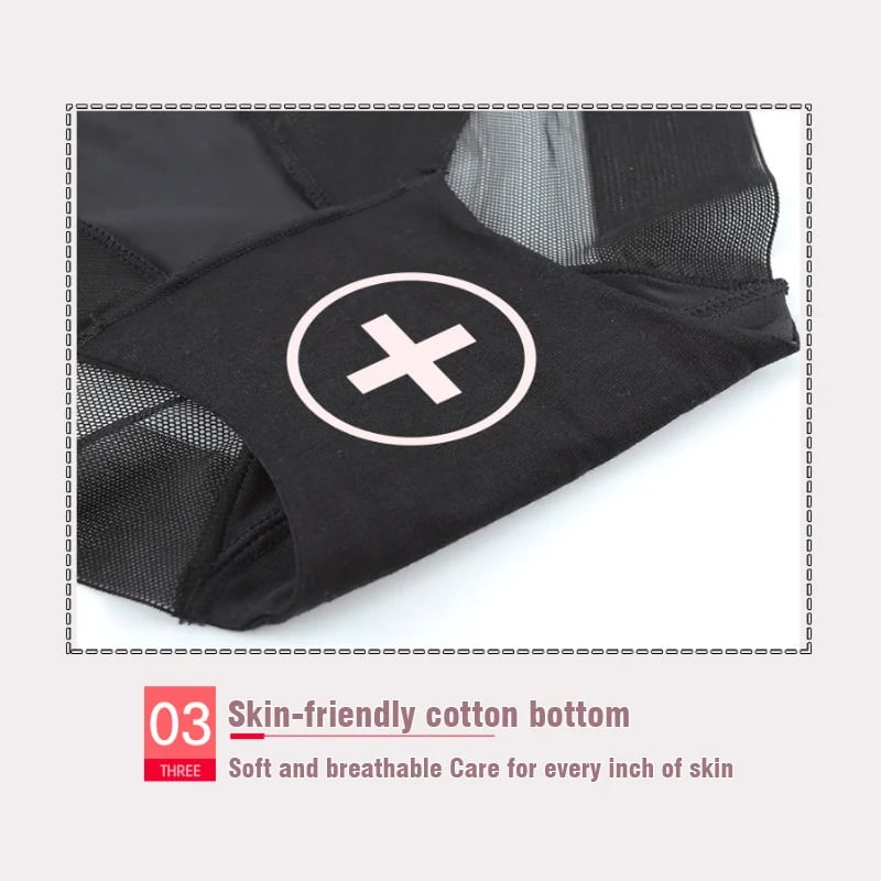 Naadloze bodyconslip met hoge taille - betaal 1 krijg 4 (4 packs)